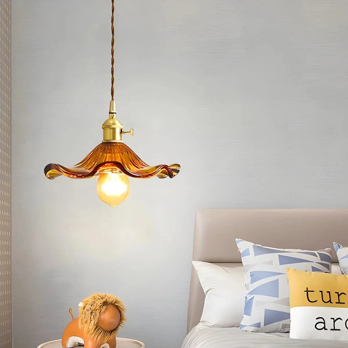 Feyran Nordic Japanese Glass Chandelier for Living Room