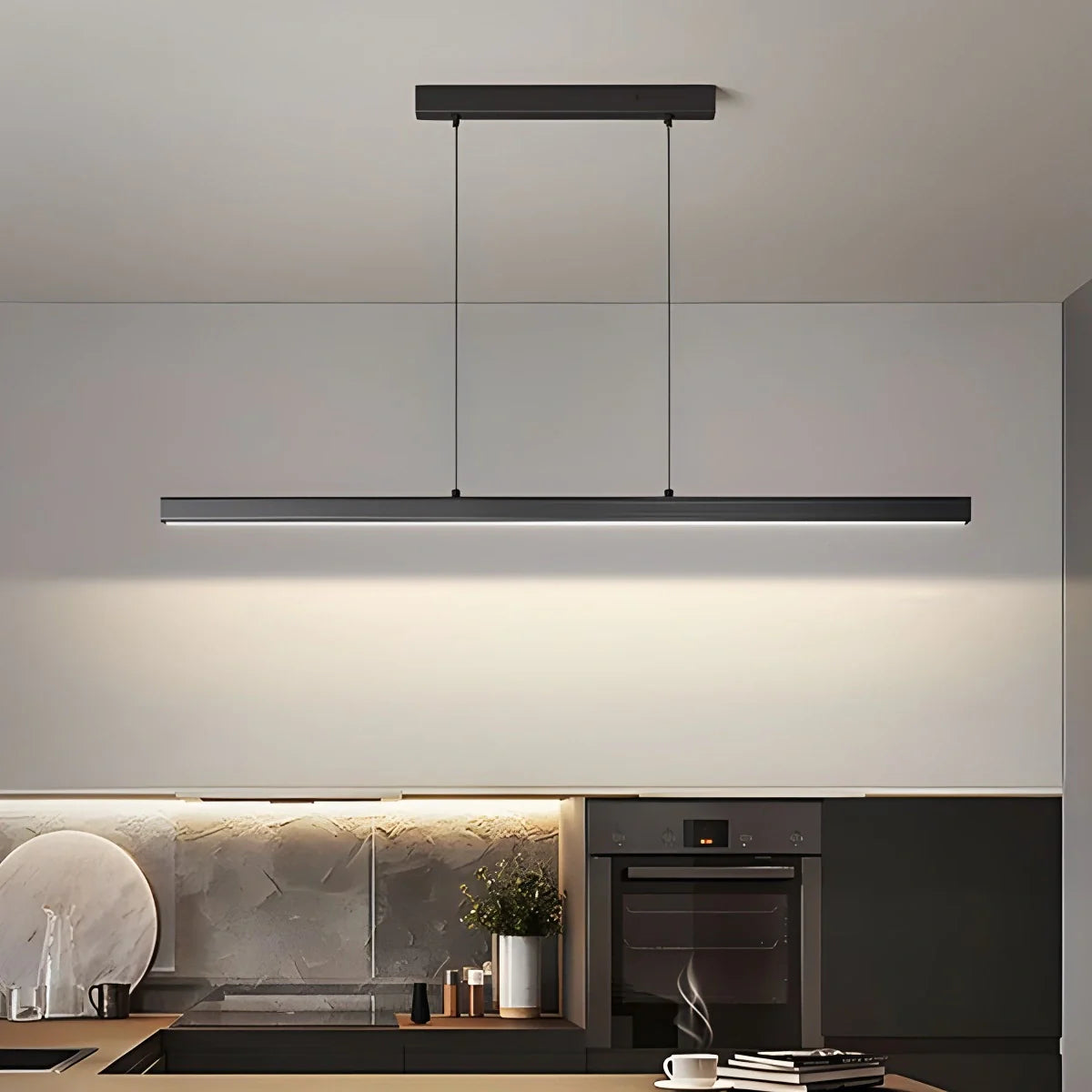 Feyran Nordic LED Linear Pendant Light for Kitchen Island