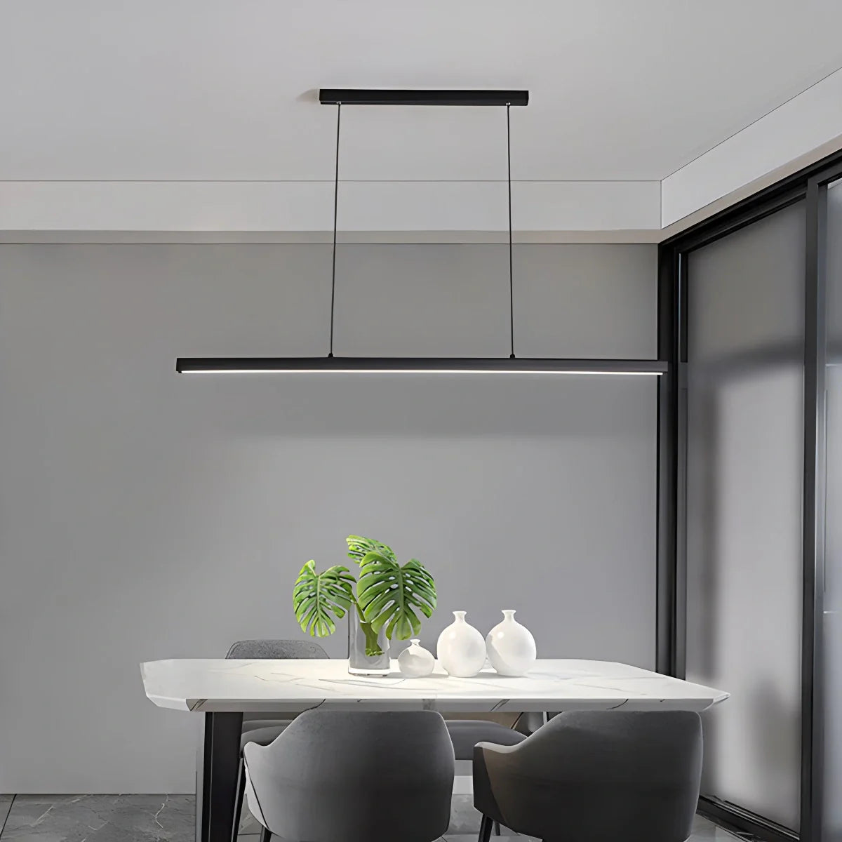 Feyran Nordic LED Linear Pendant Light for Kitchen Island