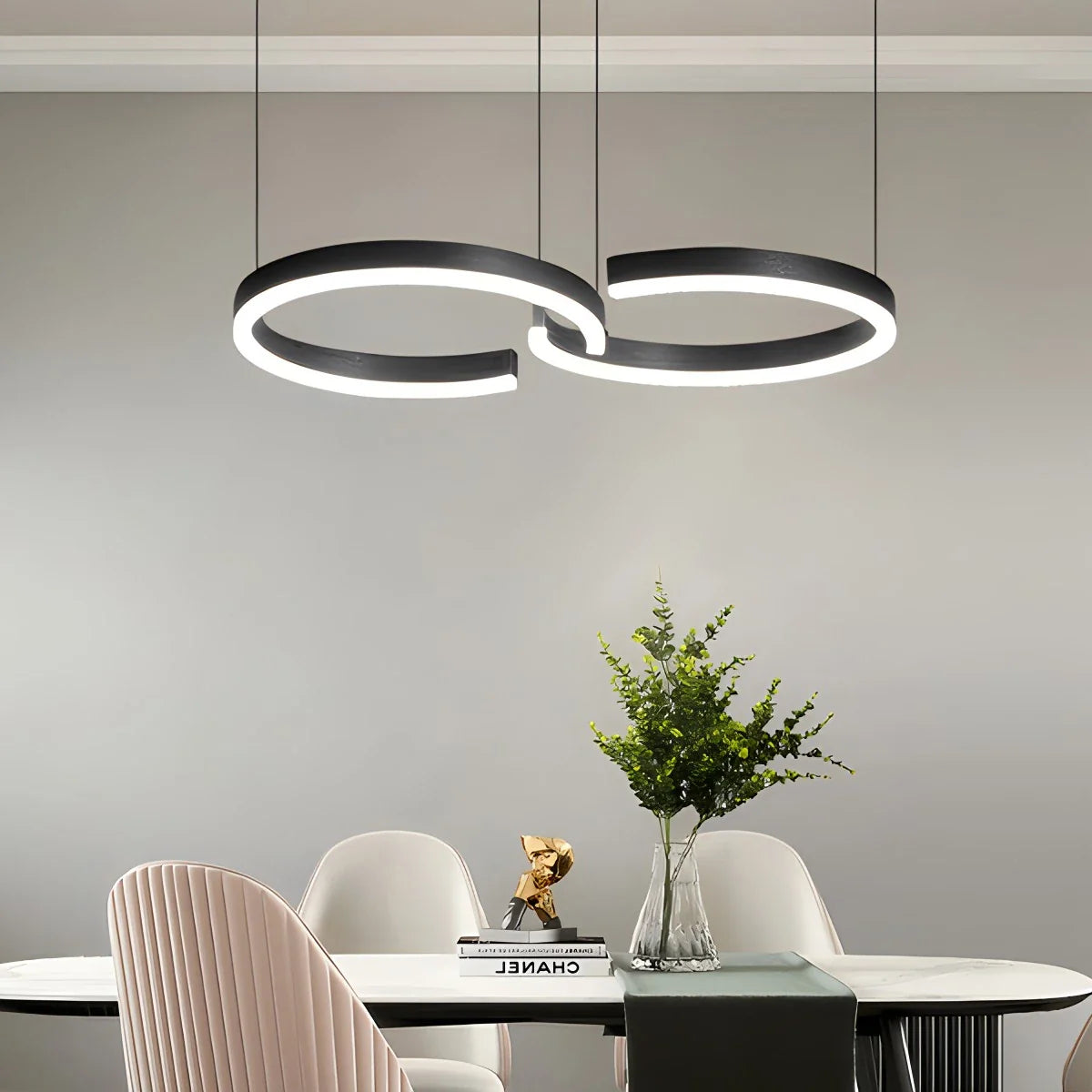 Feyran Nordic Light Luxury Double C Pendant Light