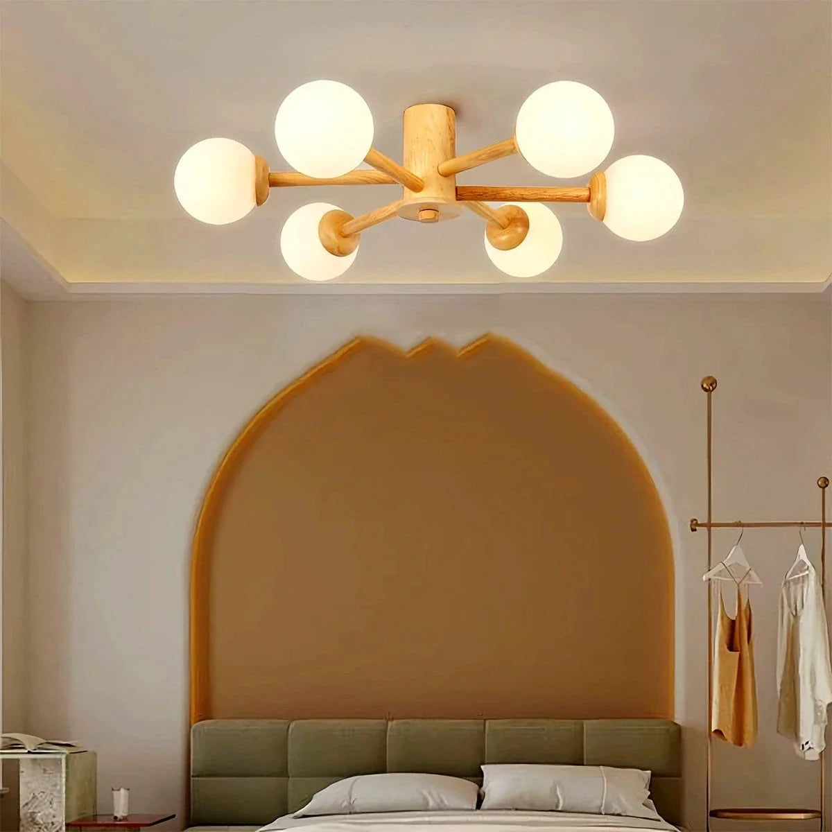 Feyran Nordic Wooden Dining Room Ceiling Light