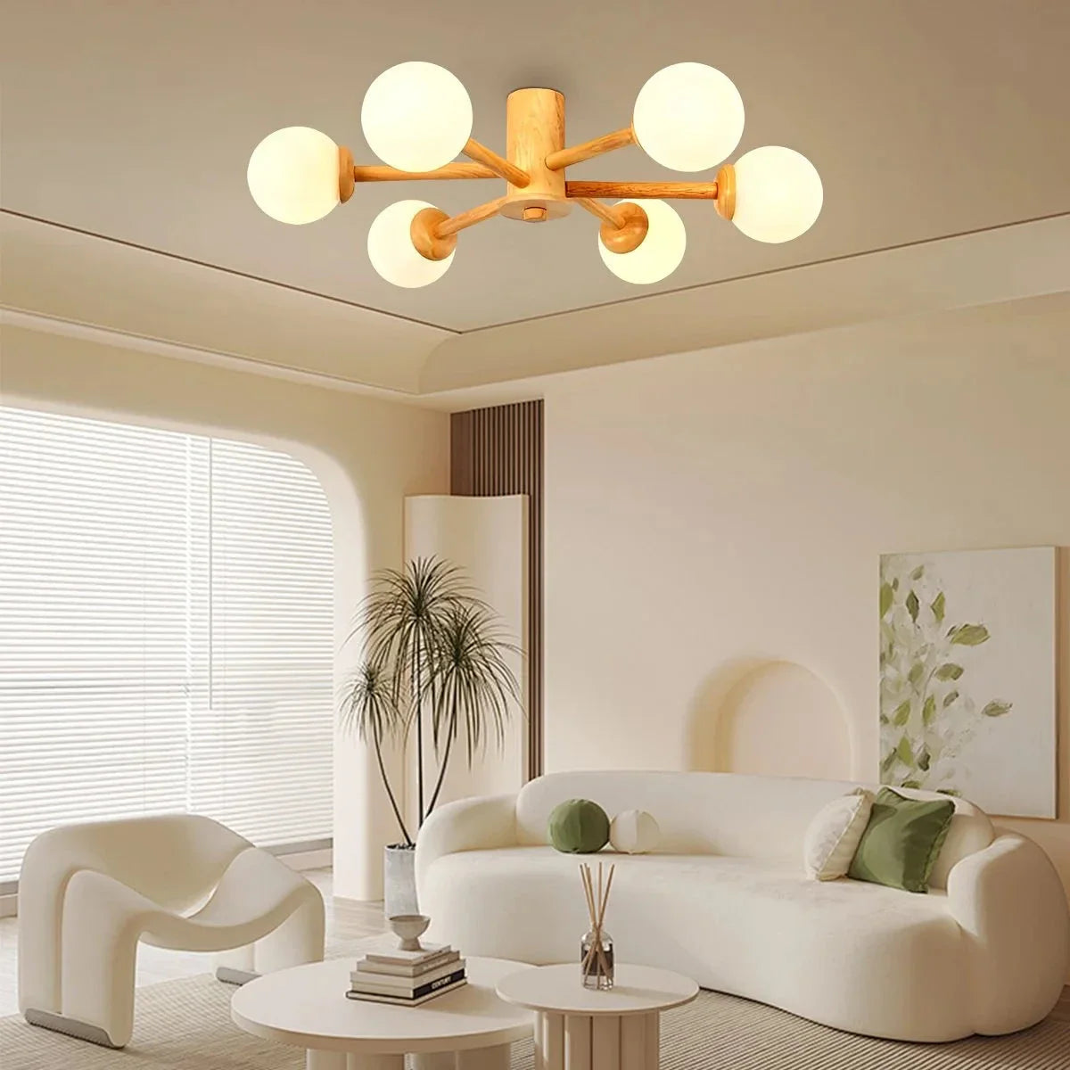 Feyran Nordic Wooden Dining Room Ceiling Light
