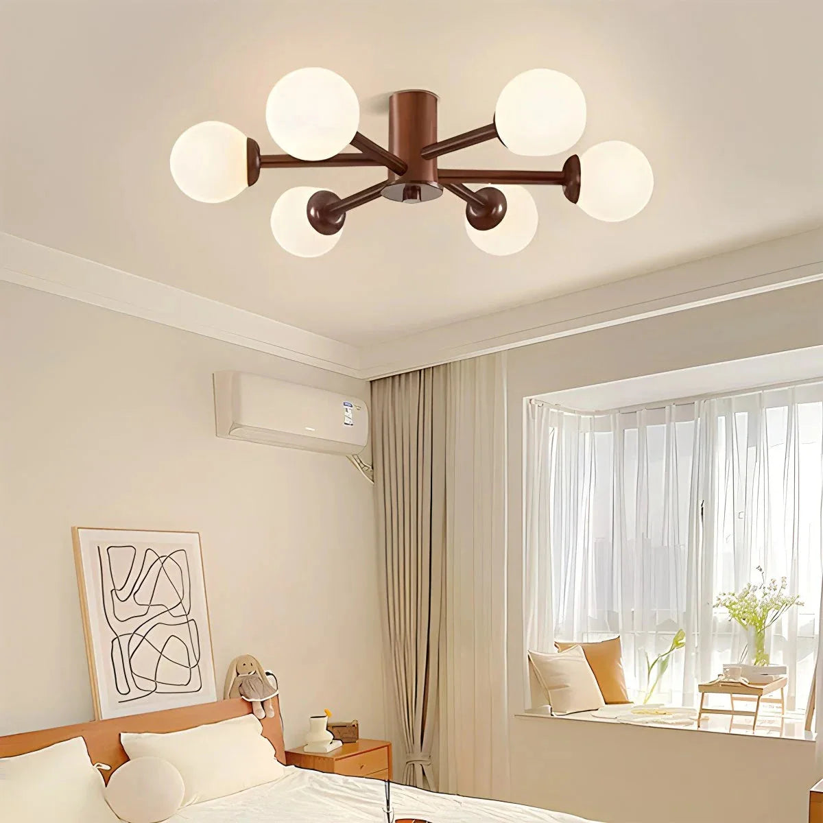 Feyran Nordic Wooden Dining Room Ceiling Light