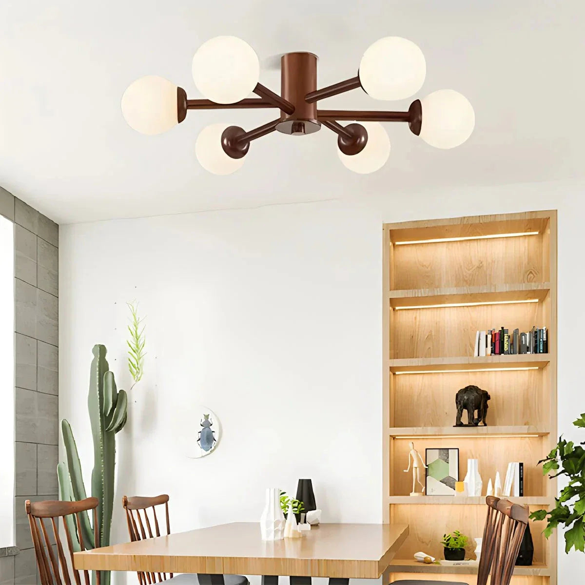 Feyran Nordic Wooden Dining Room Ceiling Light