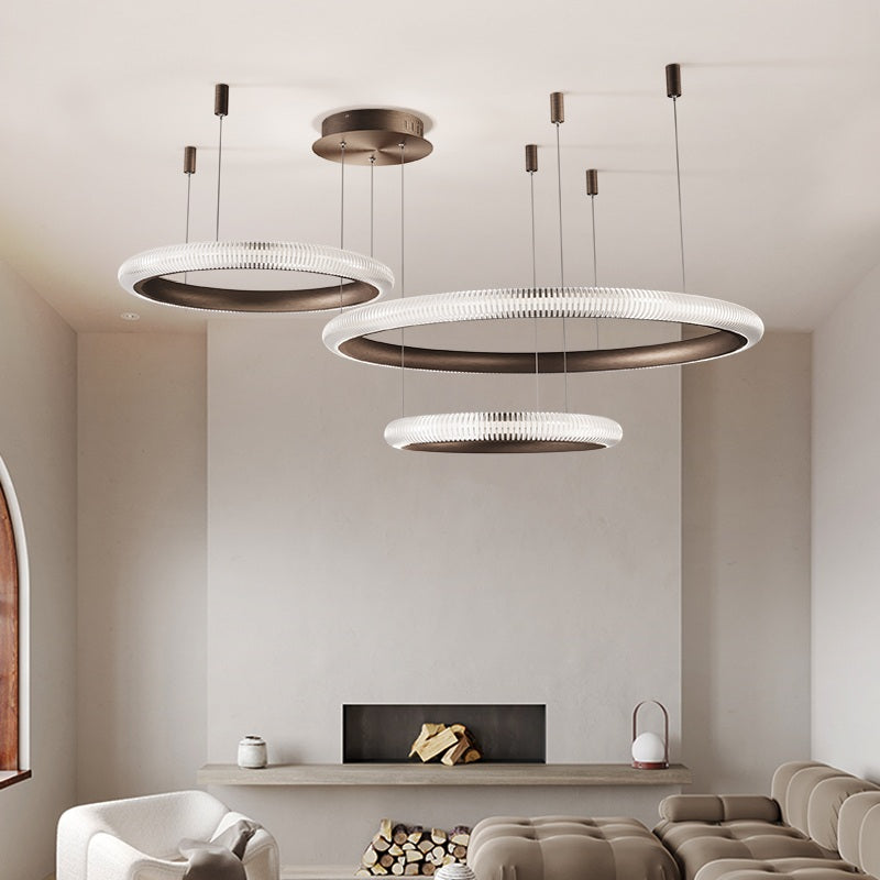 Feyran Nordic Circular Chandelier for Living Room