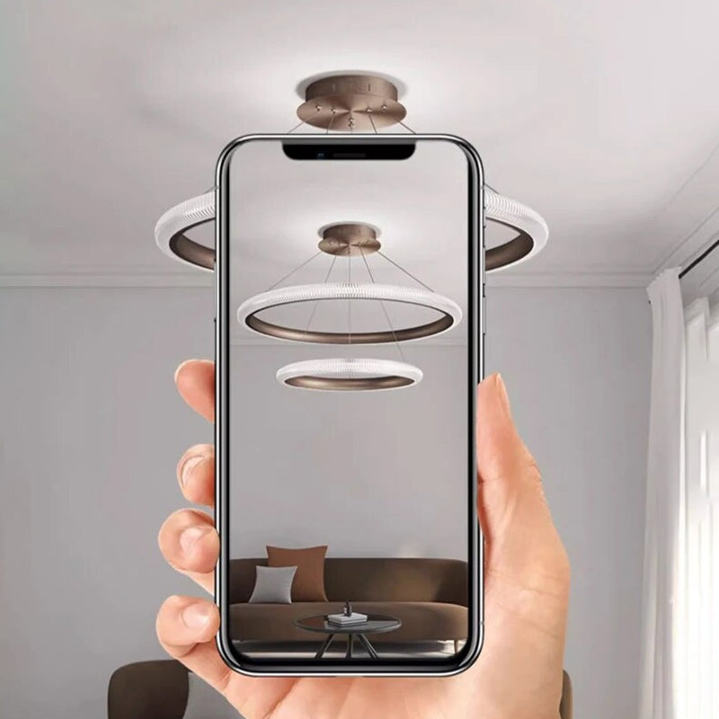 Feyran Nordic Circular Chandelier for Living Room