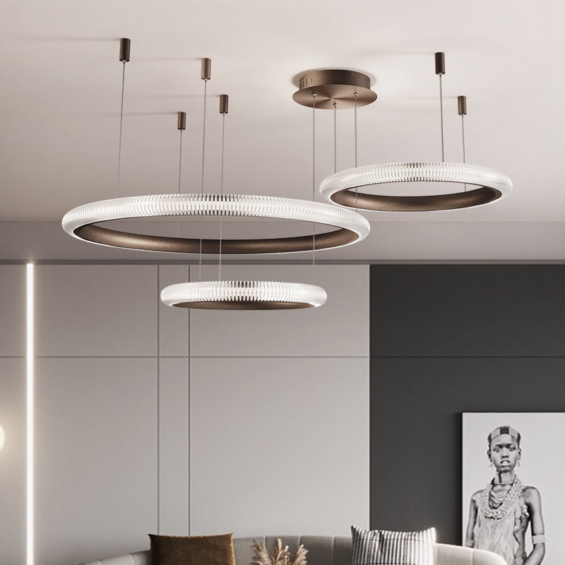 Feyran Nordic Circular Chandelier for Living Room