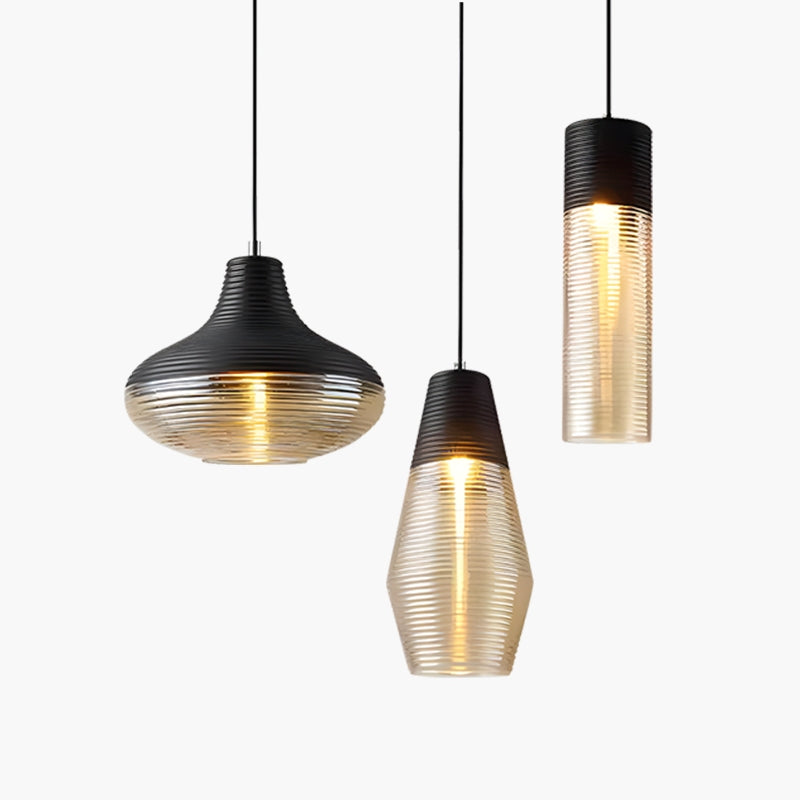 Feyran Industrial Style Glass Pendant Light for Kitchen