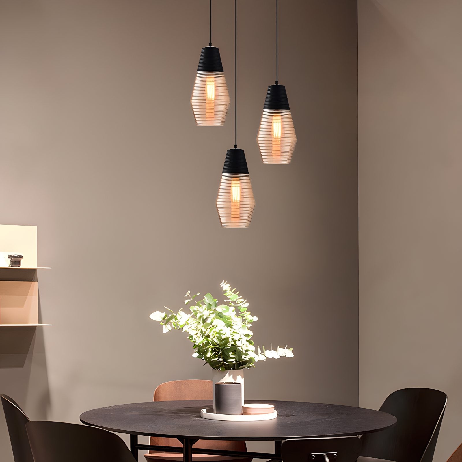 Feyran Industrial Style Glass Pendant Light for Kitchen