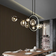 Opal Halo Chandelier with Glass Globes - Feyran