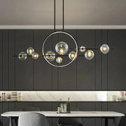 Opal Halo Chandelier with Glass Globes - Feyran