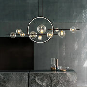 Opal Halo Chandelier with Glass Globes - Feyran