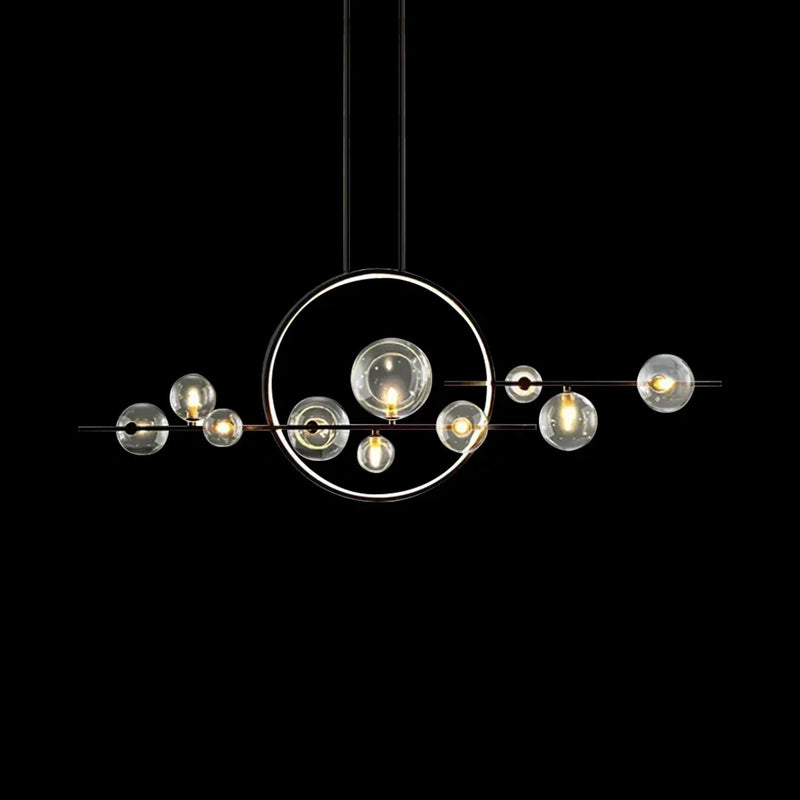 Opal Halo Chandelier with Glass Globes - Feyran