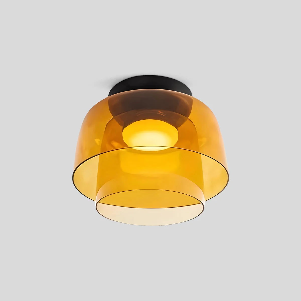 Feyran Colored Glass Ceiling Light for Bedroom