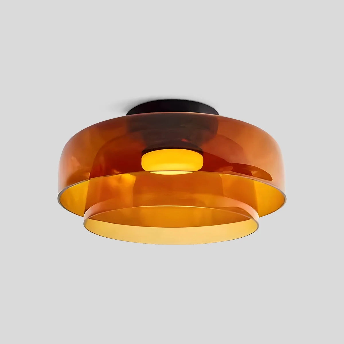 Feyran Colored Glass Ceiling Light for Bedroom