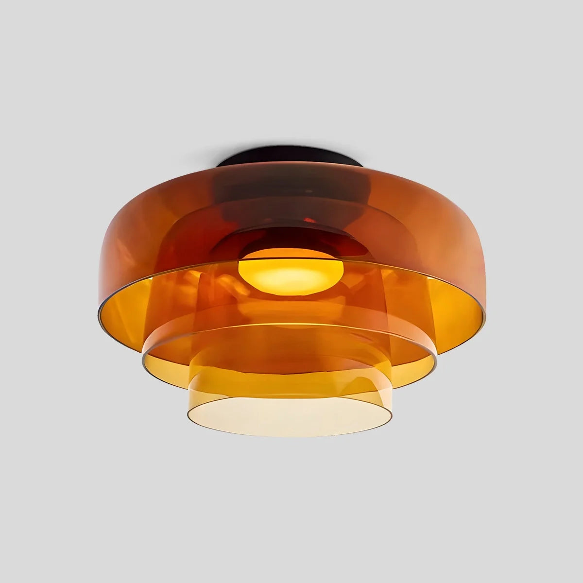 Feyran Colored Glass Ceiling Light for Bedroom