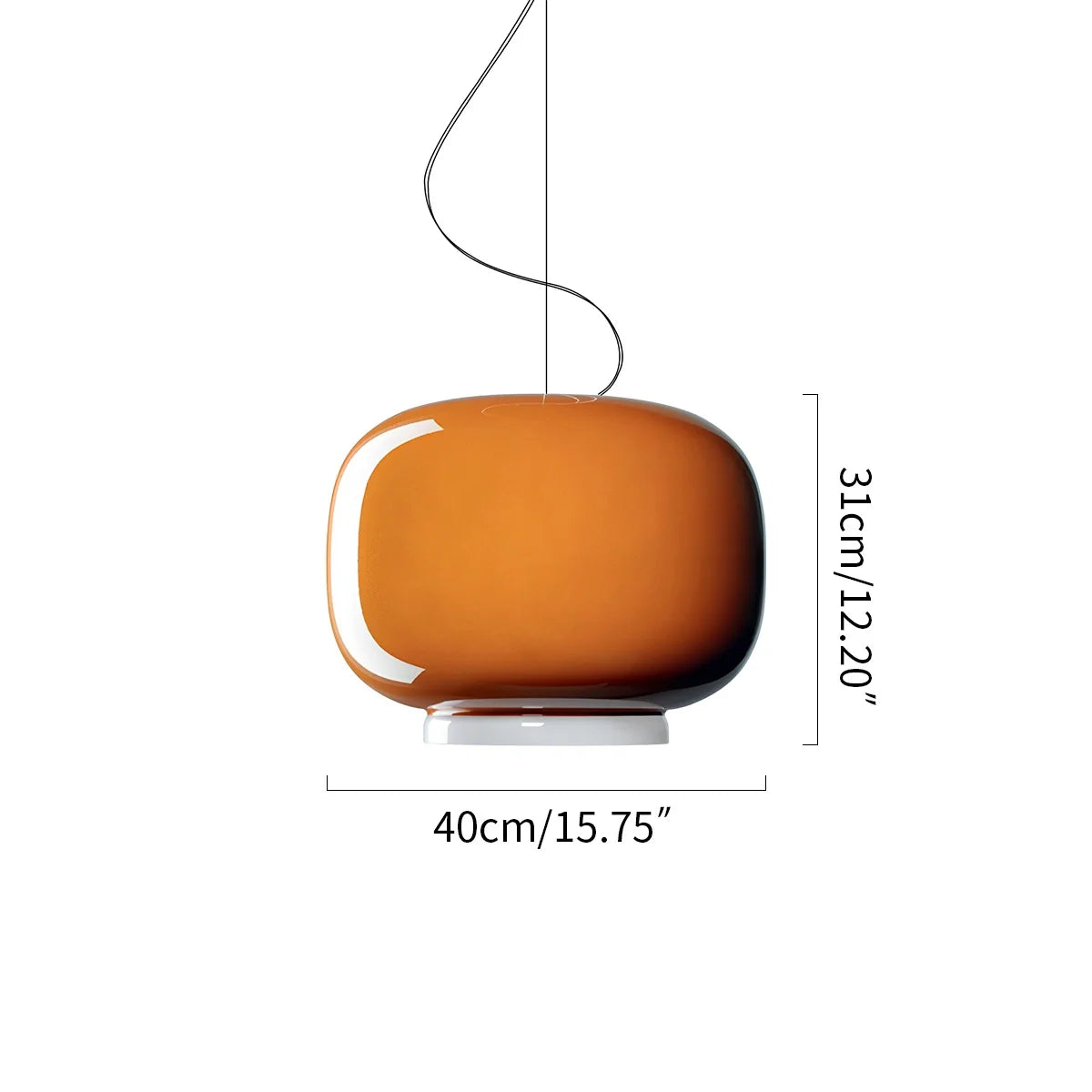 Feyran Modern Colored Glass Lantern Pendant Light