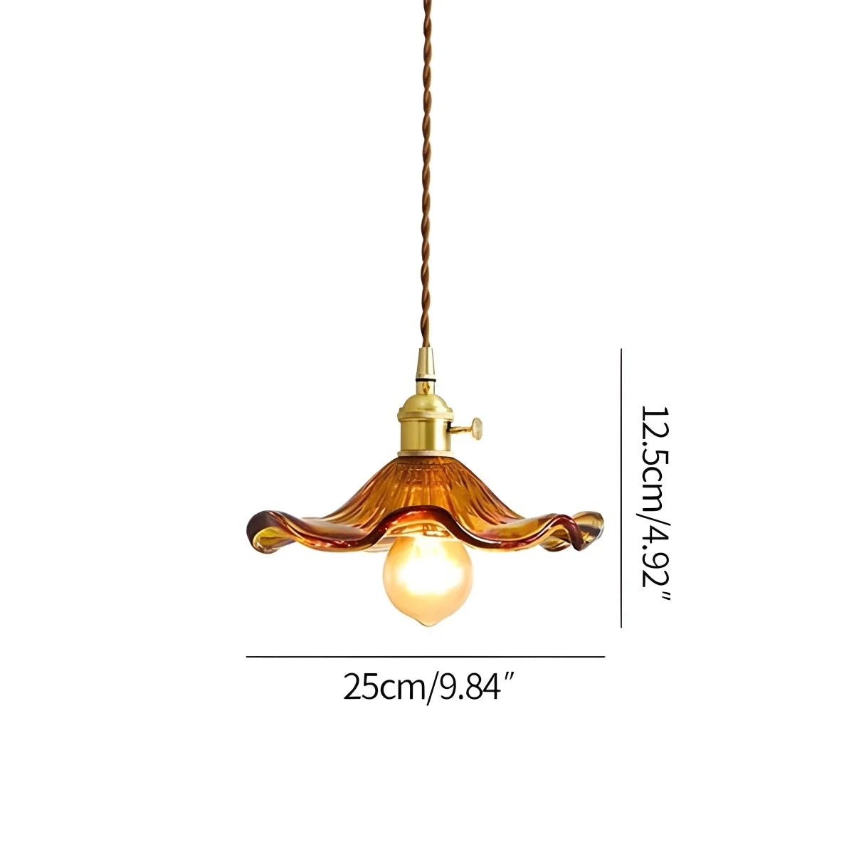 Feyran Nordic Japanese Glass Chandelier for Living Room