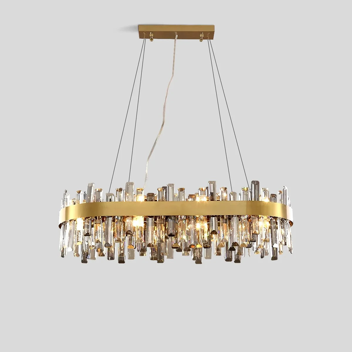 Feyran Round Oval Crystal Chandelier