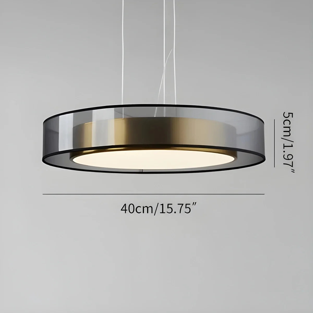 Feyran Simple Round LED Copper Pendant Light Ceiling Lamp