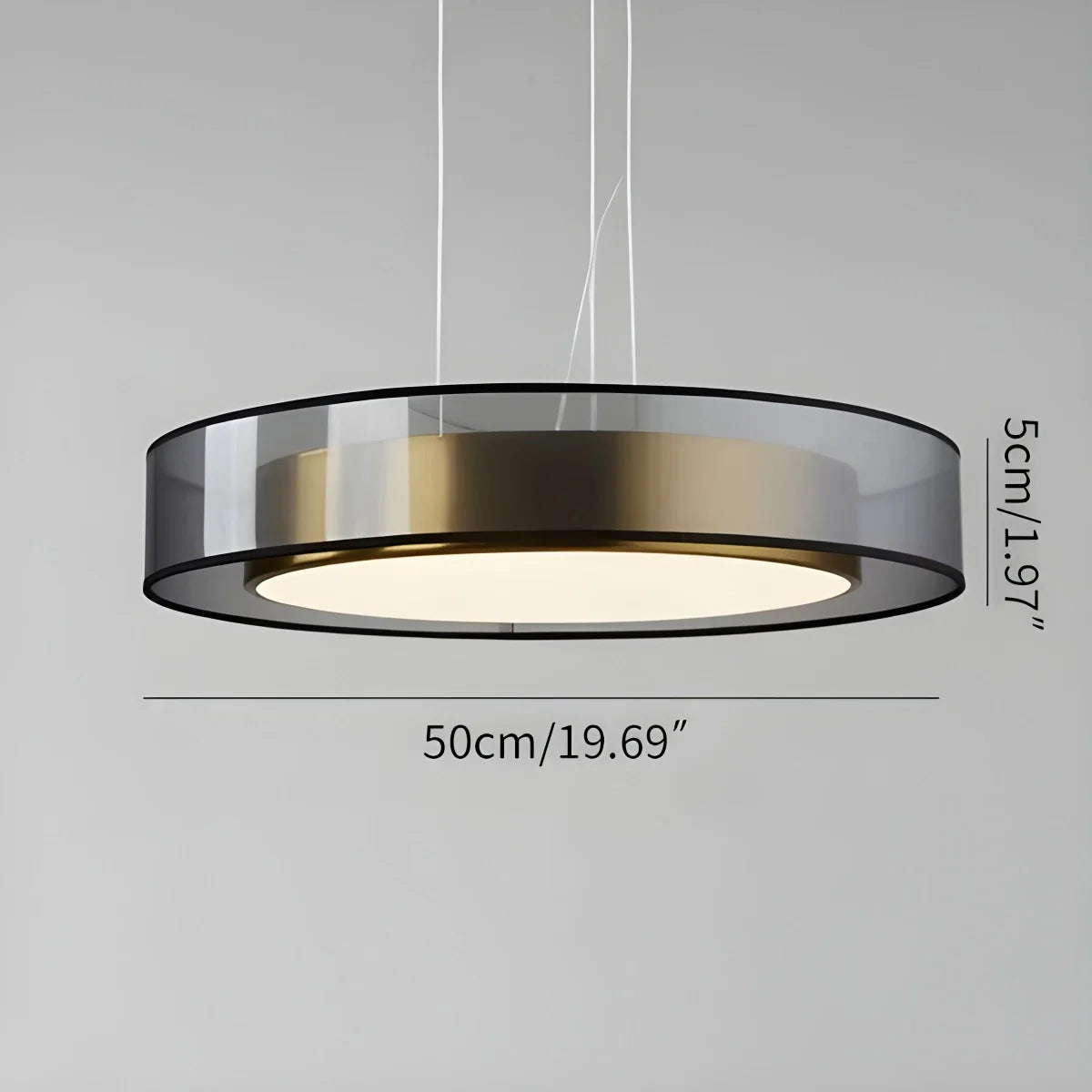 Feyran Simple Round LED Copper Pendant Light Ceiling Lamp