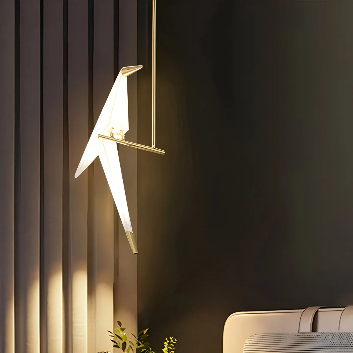 Feyran Paper Crane Bird Chandelier for Dining Room