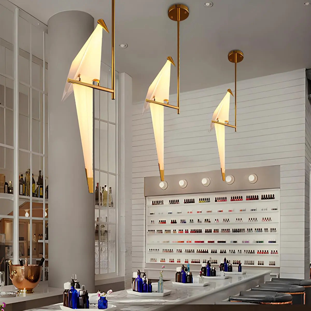 Feyran Paper Crane Bird Chandelier for Dining Room