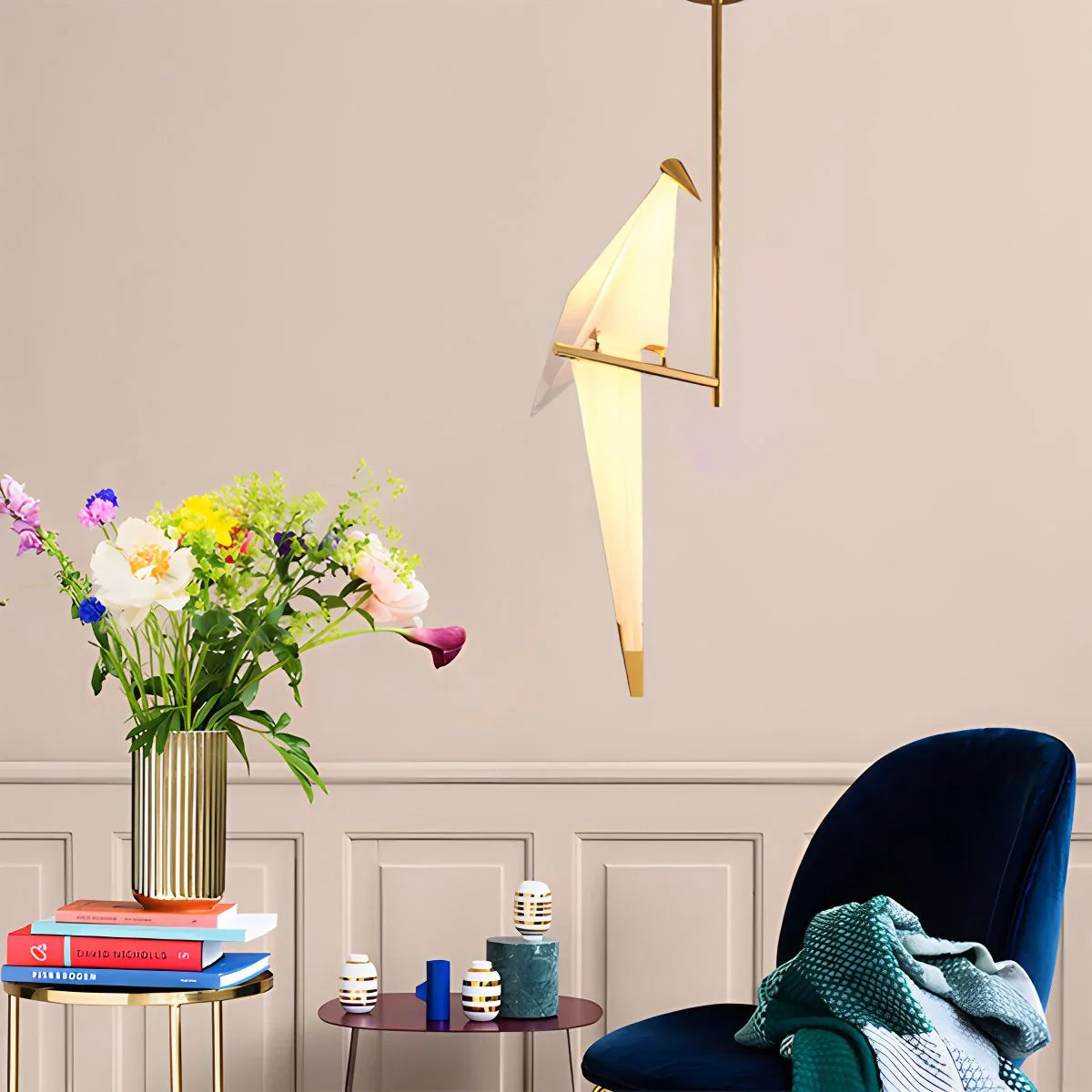 Feyran Paper Crane Bird Chandelier for Dining Room