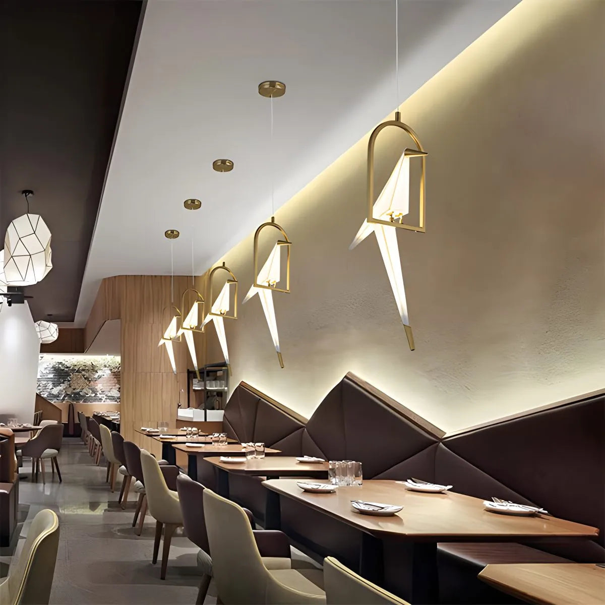 Feyran Paper Crane Bird Chandelier for Dining Room