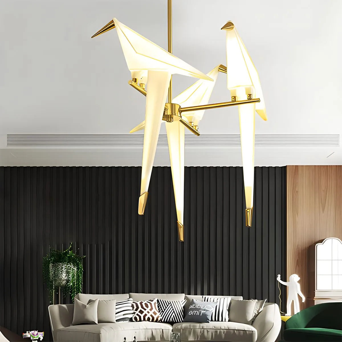 Feyran Paper Crane Bird Chandelier for Dining Room