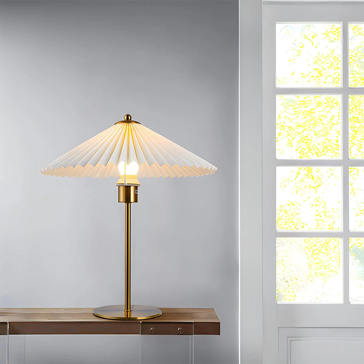 Feyran Perla Pleated Table Lamp for Bedroom