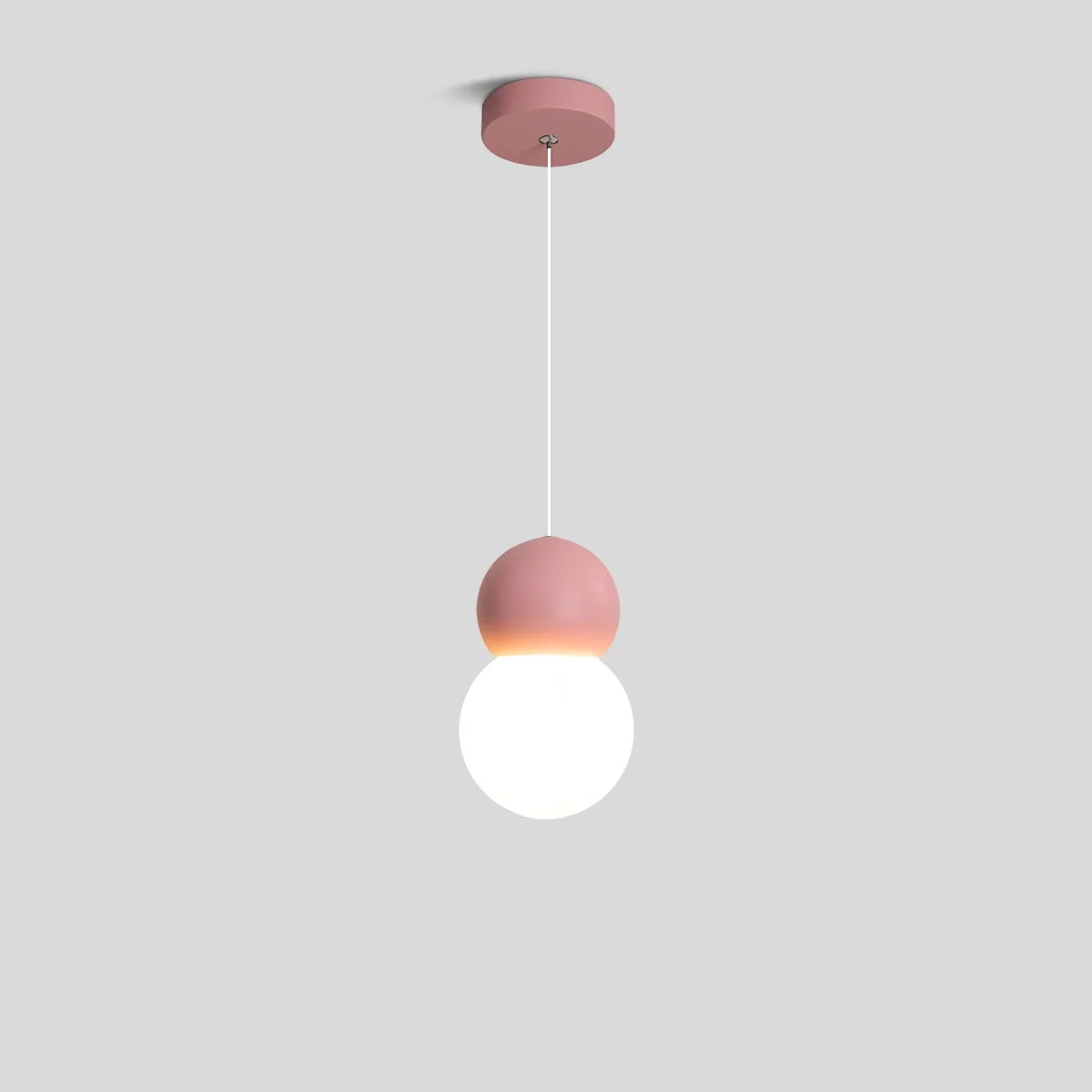 Feyran Cream Style Globe Pendant Light Small Bedside Lamp