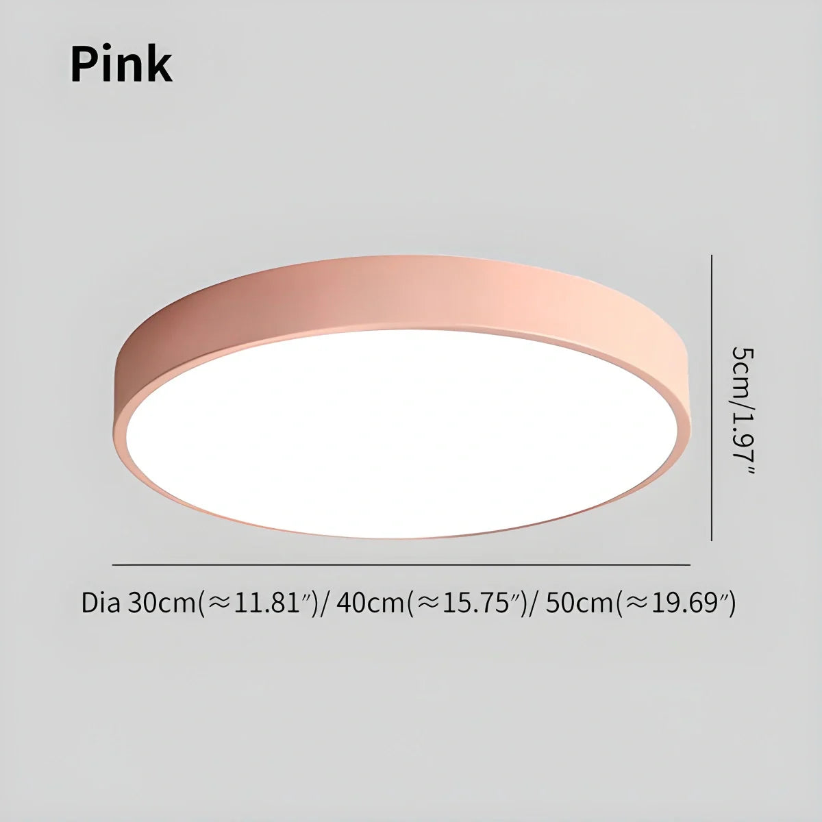 Feyran LED Minimalist Circular Macaron Ceiling Light