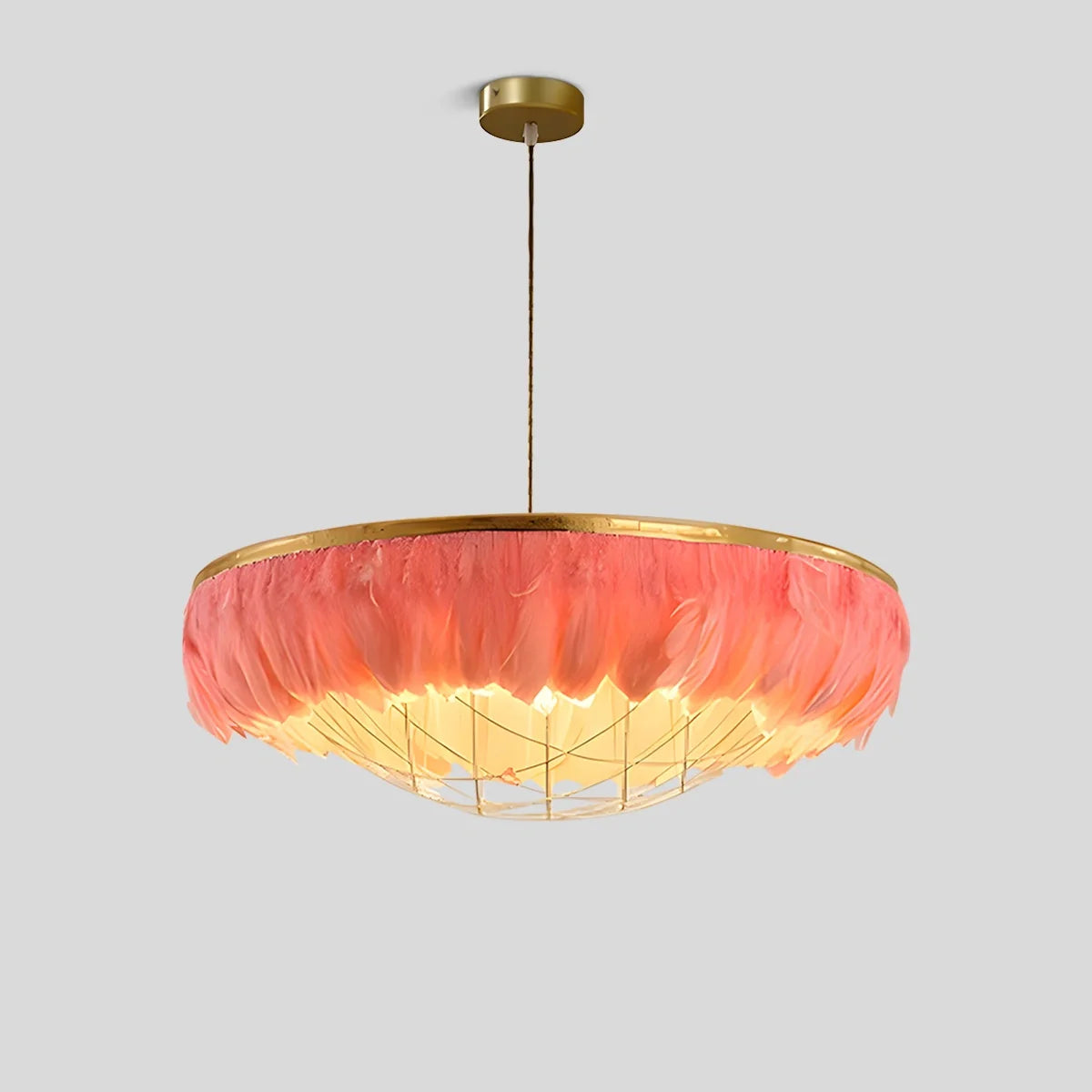 Feyran Feather Bird’s Nest Lamp for Bedroom Living Room