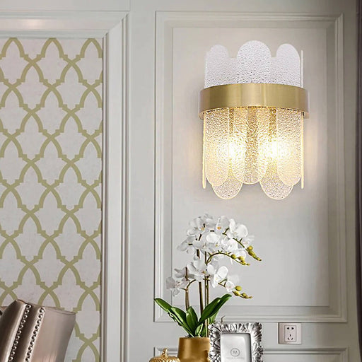Postmodern-Nordic-bedside-crystal-wall-lamp-living room2 | Feyran