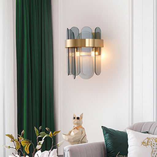Postmodern-Nordic-bedside-crystal-wall-lamp-living room | Feyran
