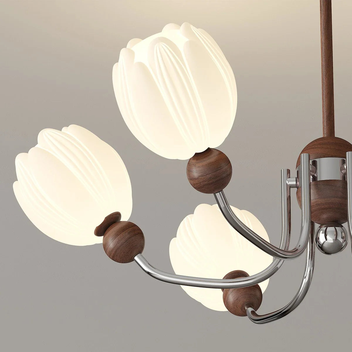 Feyran French Retro Flower Chandelier for Living Room