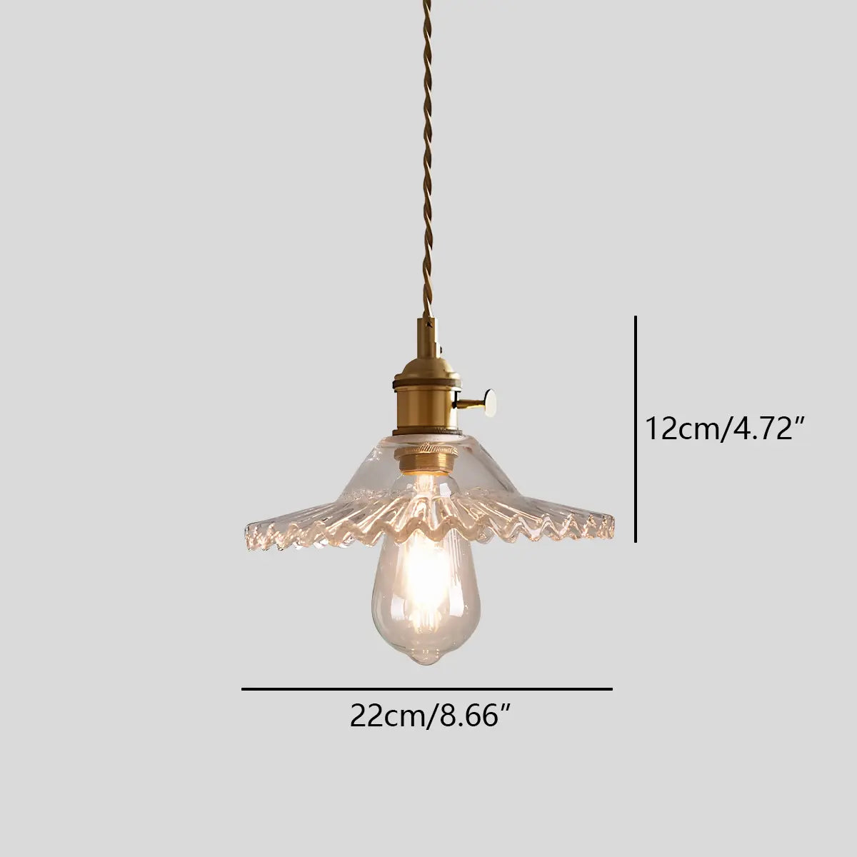 Feyran Isabel Glass Pendant Light for Kitchen Island