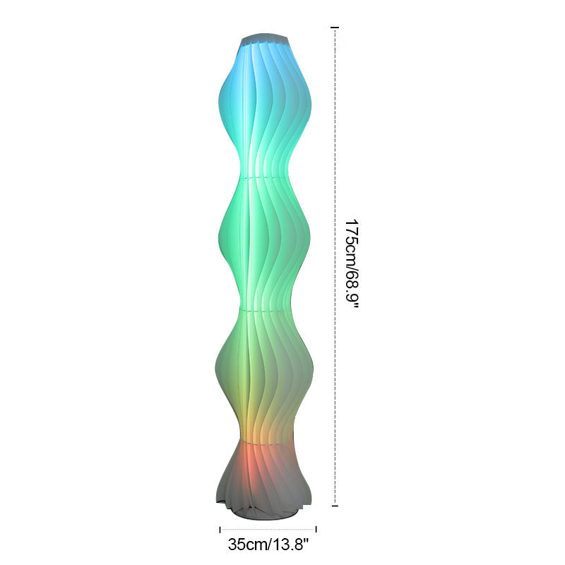 Feyran Wave Column Floor Lamp for Living Room Bedroom