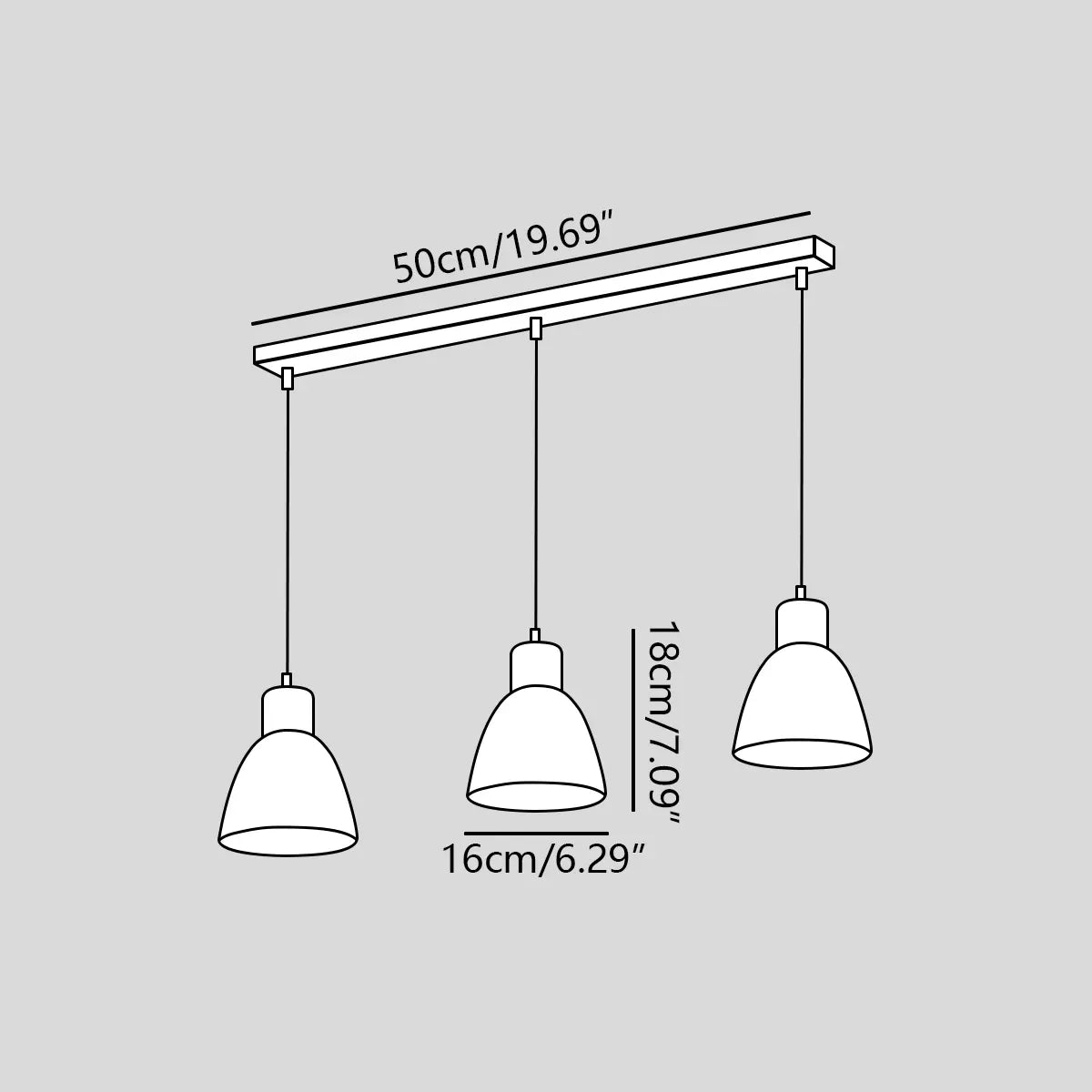 Feyran Colorato Aluminum Pendant Light for Kitchen
