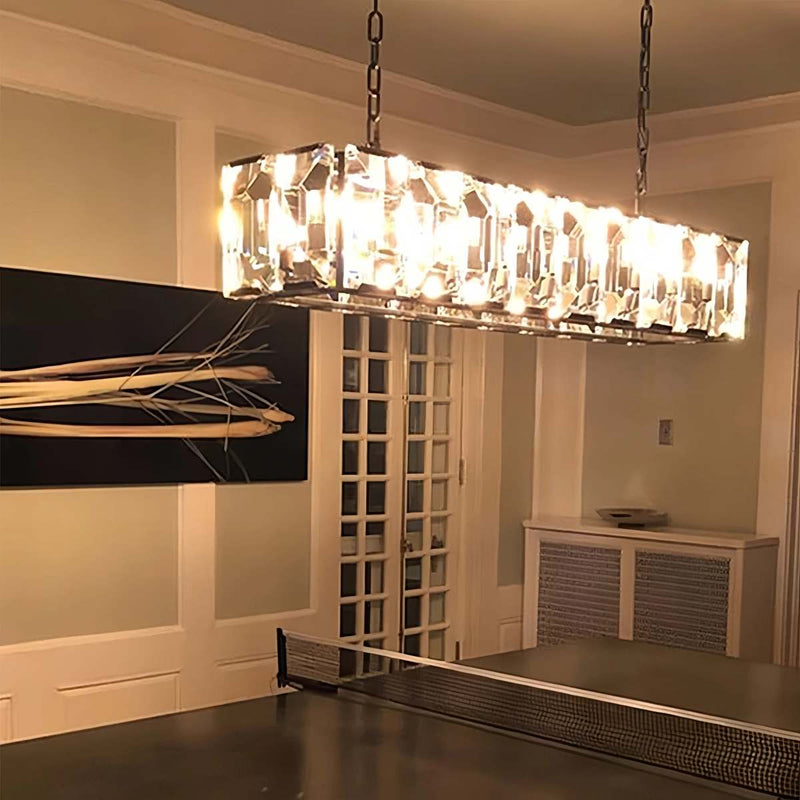 Feyran Rectangular Glass Chandelier