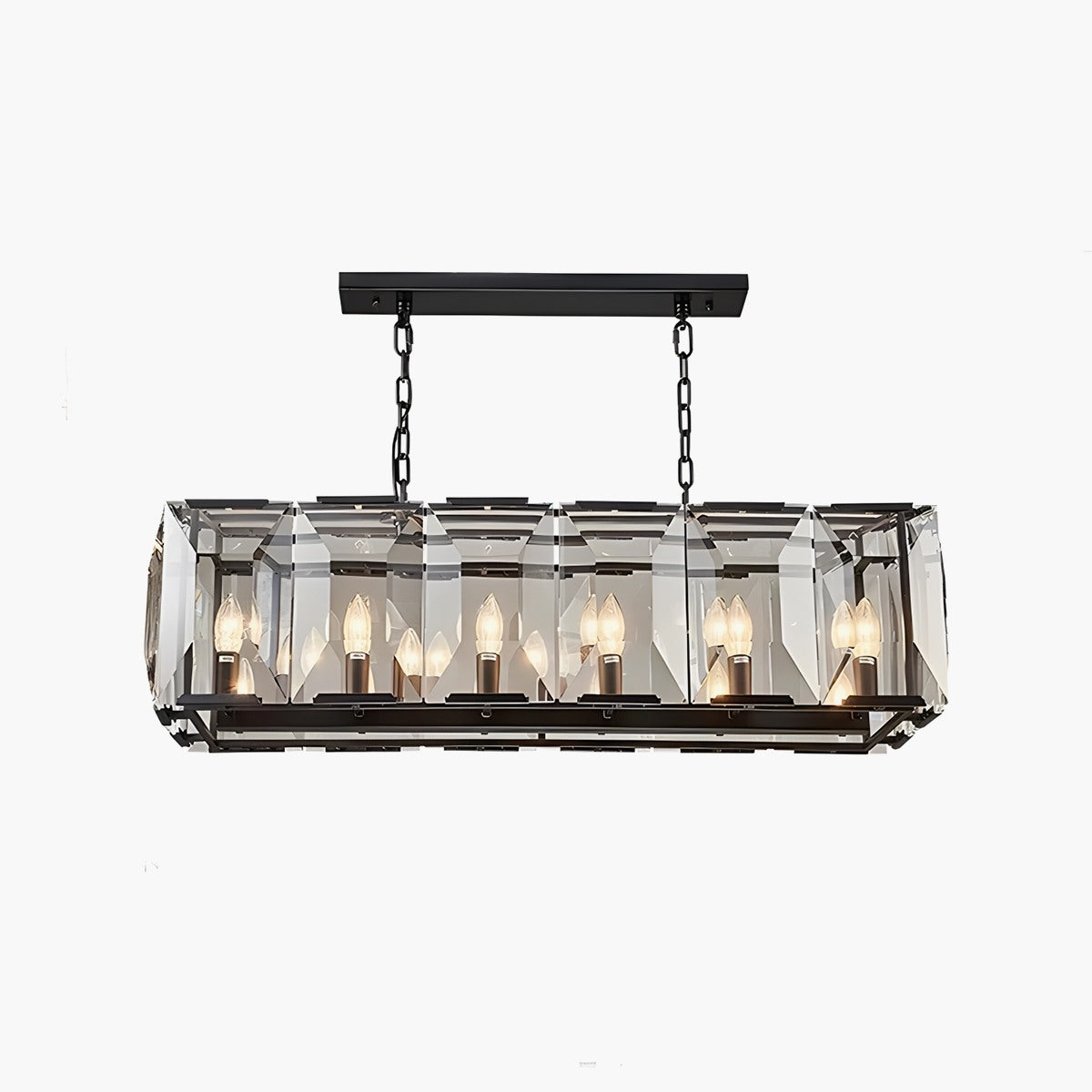 Feyran Rectangular Glass Chandelier