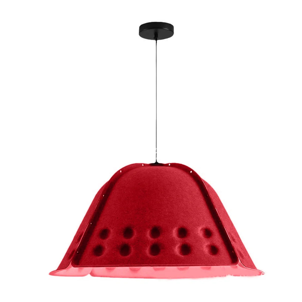 Feyran Clock Shaped Hot Pressed Acoustic Pendant Light