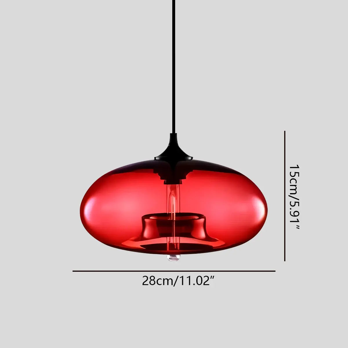 Feyran Colorful Glass Pendant Light for Dining Area