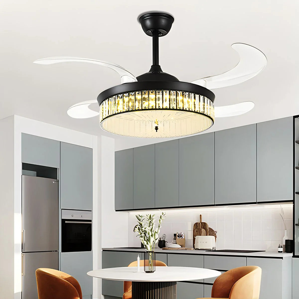 Feyran Remote Hugger Ceiling Fan Light