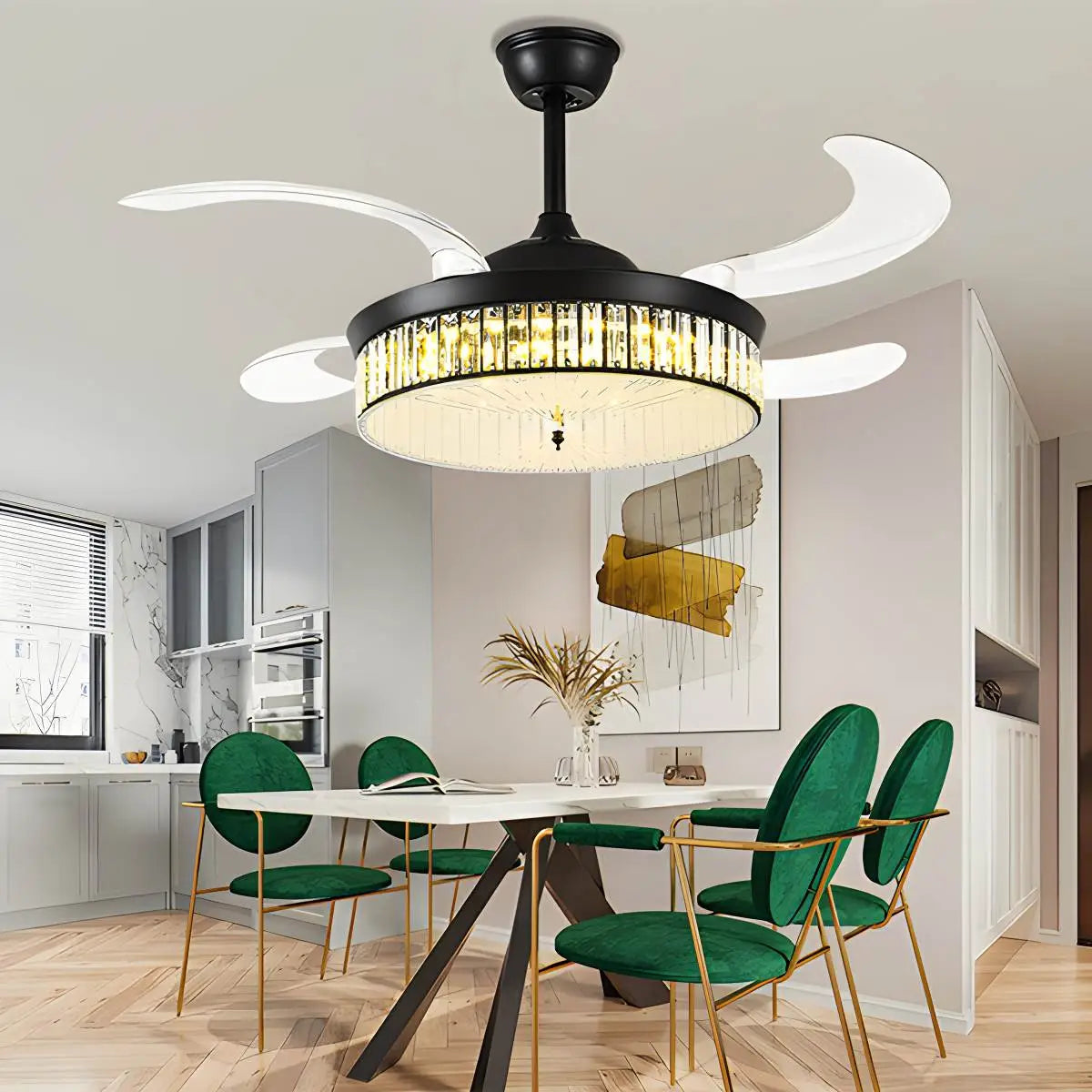 Feyran Remote Hugger Ceiling Fan Light