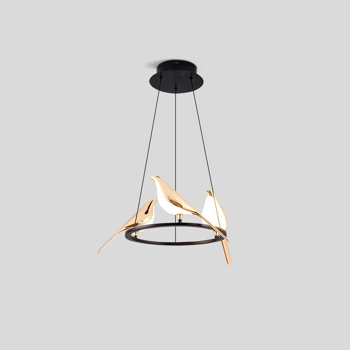 Feyran Modern Gold Birds LED Chandelier
