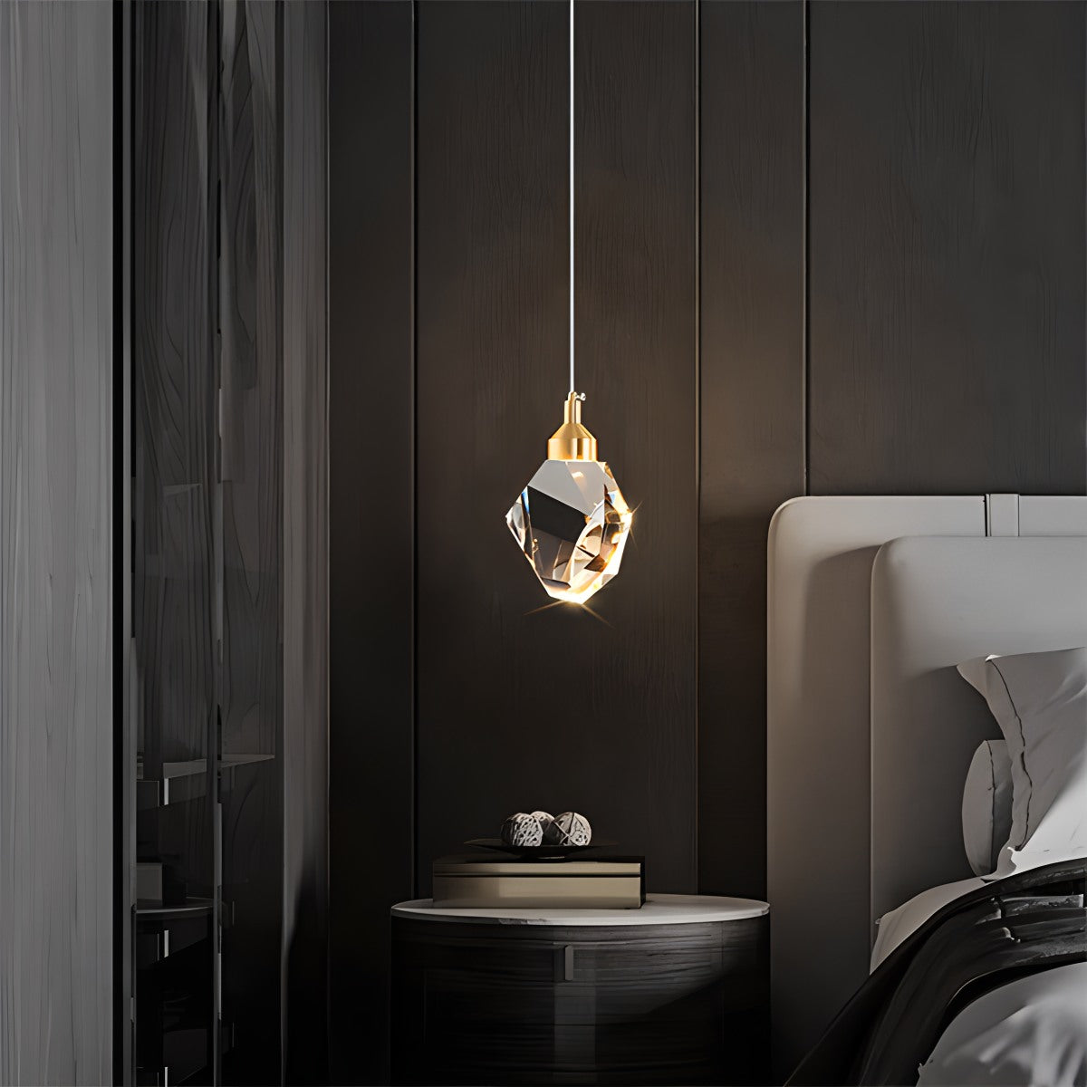 Feyran Rock Crystal Rain Chandelier for Living Room