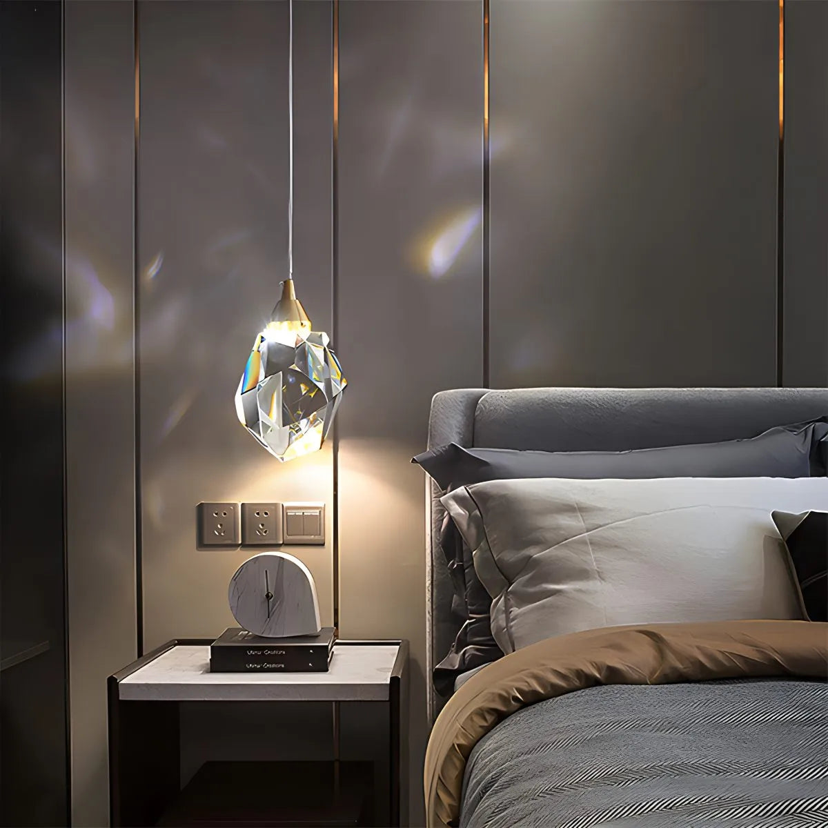 Feyran Rock Crystal Rain Chandelier for Living Room