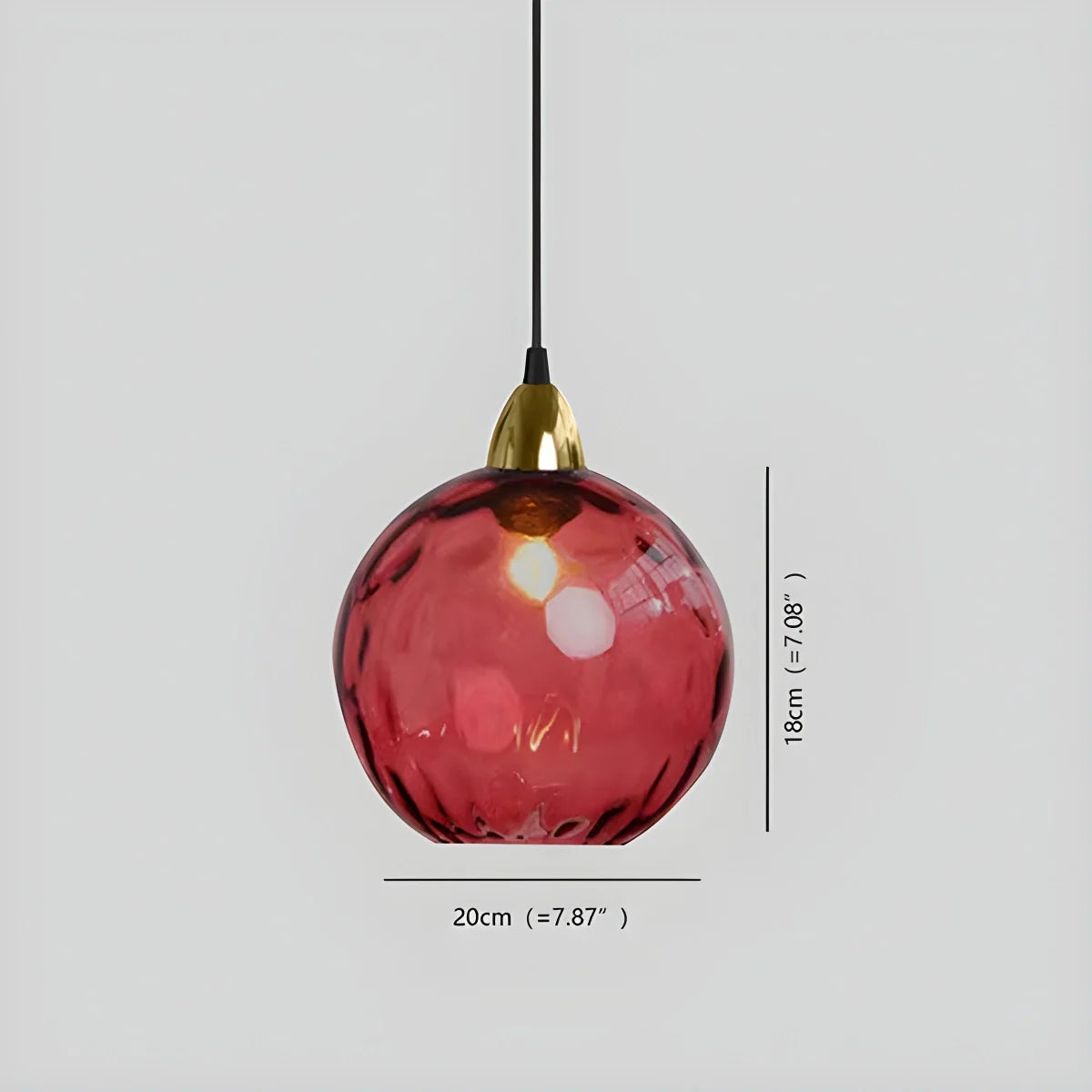 Feyran Colorful Glass Ball Pendant Light for Living Room